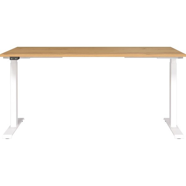 Elektriliselt reguleeritava kõrgusega tammedekooriga töölaud 80x160 cm Jet - Germania-image-2
