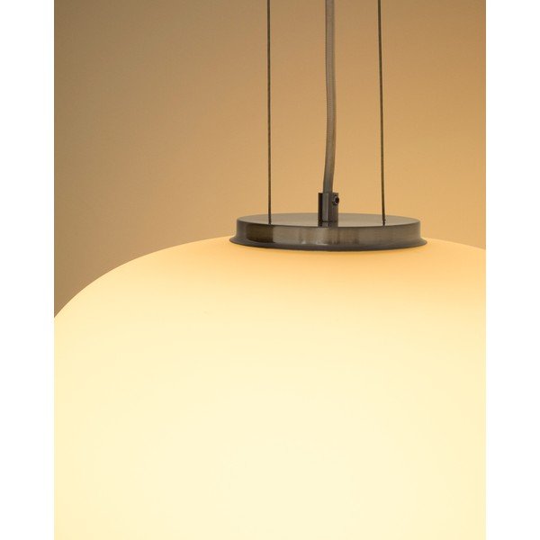Valge ripplamp klaasist varjuga, ø 25 cm Ardali - Kave Home-image-2