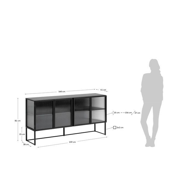 Must sahtli kapp Trixie - Kave Home-image-3