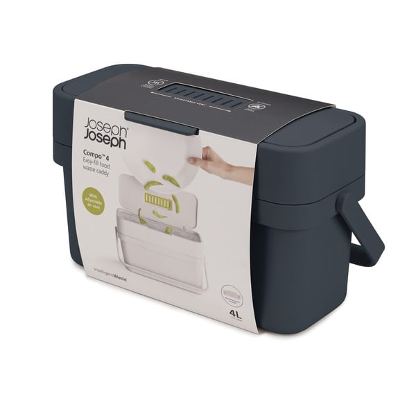 Must kompostitav jäätmekonteiner 4 l Compo - Joseph Joseph-image-4