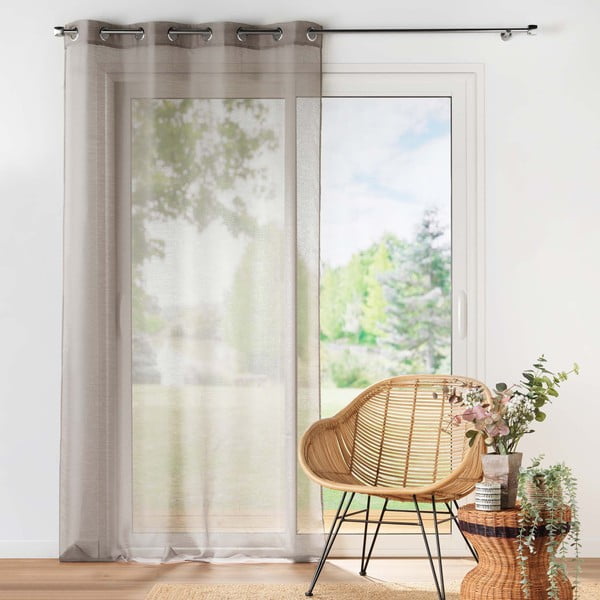 Pruun voile kardin 140x240 cm Lissea - douceur d'intérieur-image-2