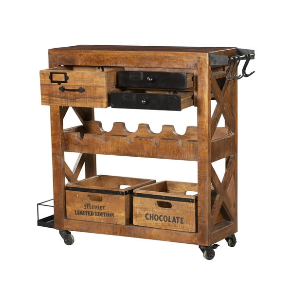 Mangopuidust veinikapp, pudelite arv 5 100x92x30 cm Ravi - Interia Home & Living-image-2