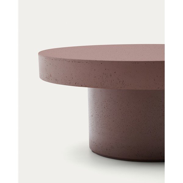 Betoonist ümmargune aiakohvilaud ø 66 cm Aiguablava - Kave Home-image-1