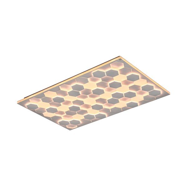 Valge LED laevalgusti hääljuhtimise/mobiilirakenduse juhtimisega, metallist varjuga 70x115 cm Cifavo - CINQUE-image-3