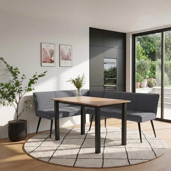Antratsiithall metall/polsterdatud pink Watford - Støraa-image-1