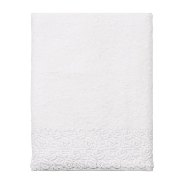 Bílý ručník Clayre & Eef Bardin, 140 x 70 cm