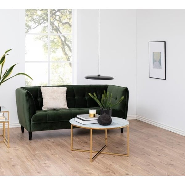 Valge ümmargune kohvilaud ø 80 cm Alisma - Actona-image-1