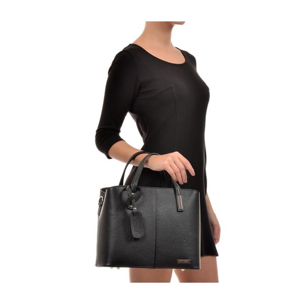 Must nahast käekott Lacy - Sofia Cardoni-image-4