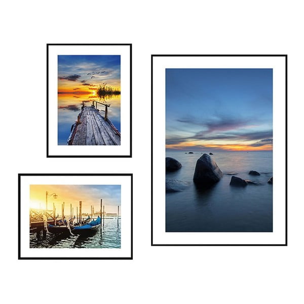 Maalid, 3 tk komplektis Seaside Sunset - knor