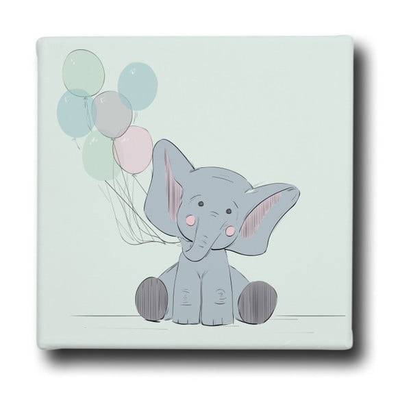 Obraz Mr. Little Fox Elephant And Balloons