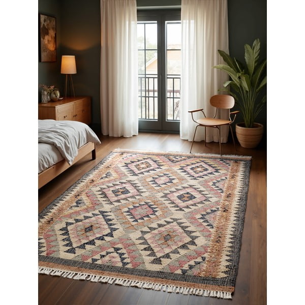 Hall käsitsi kootud džuudist vaip 200x300 cm Roya Parsa - Elle Decoration-image-1