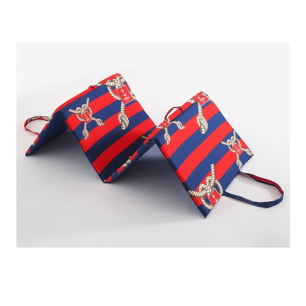 Punane-sinine aia istmepadi lamamistoolile 49x137 cm Ship Rope - B.E.S.-image-1