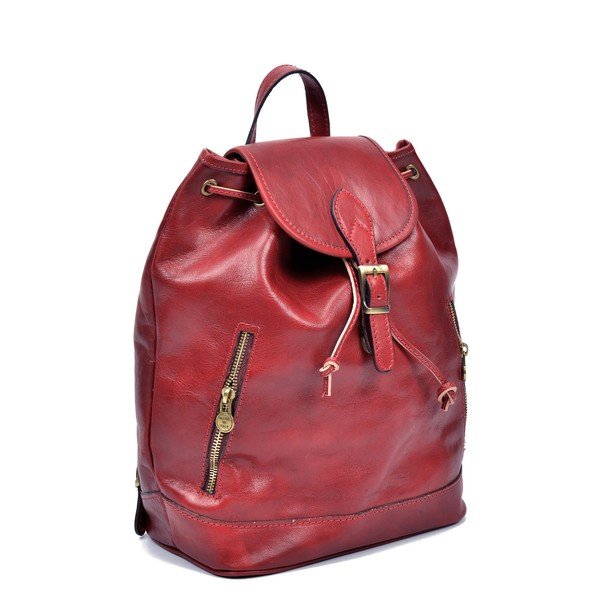 Punane nahast seljakott Cindy - Sofia Cardoni-image-2