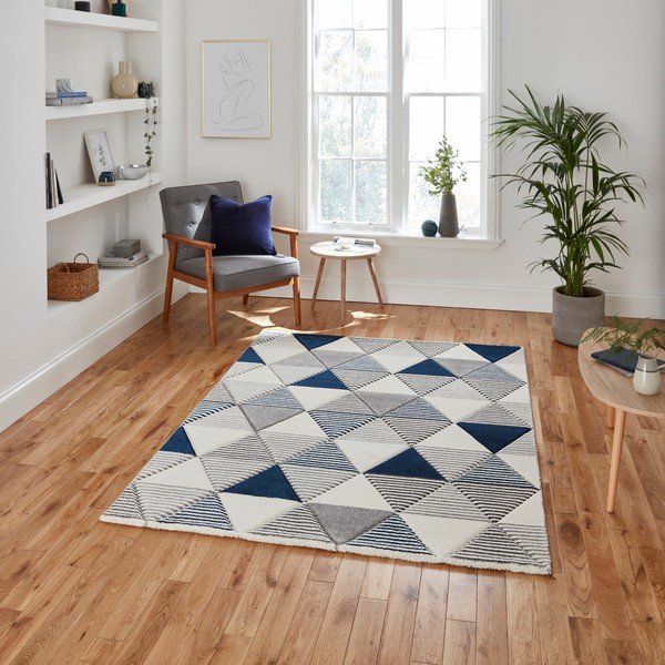 Sinihall vaip Geo, 120 x 170 cm Brooklyn - Think Rugs-image-1