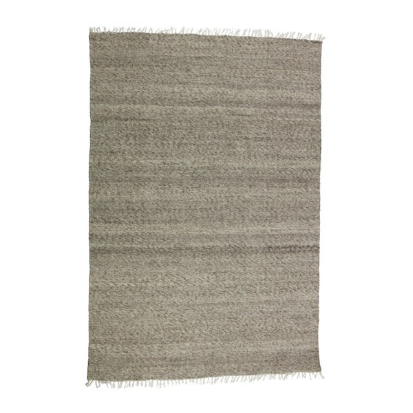 Hnědý vlněný koberec BePureHome Fields, 240 x 170 cm