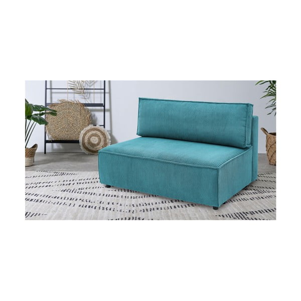 Sinine velvetist diivanimoodul, keskosa  Nihad modular - Bobochic Paris-image-1