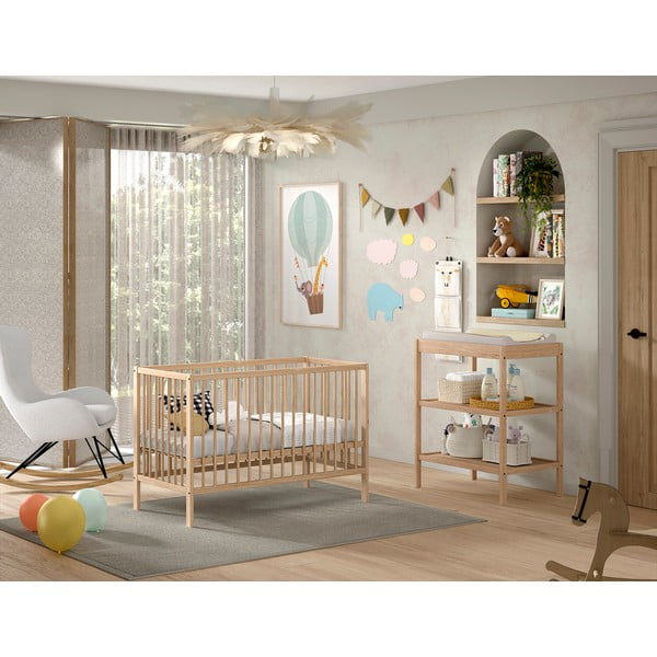 Pöögipuidust lastemööbli komplekt 2 tk Dino - Vipack-image-1