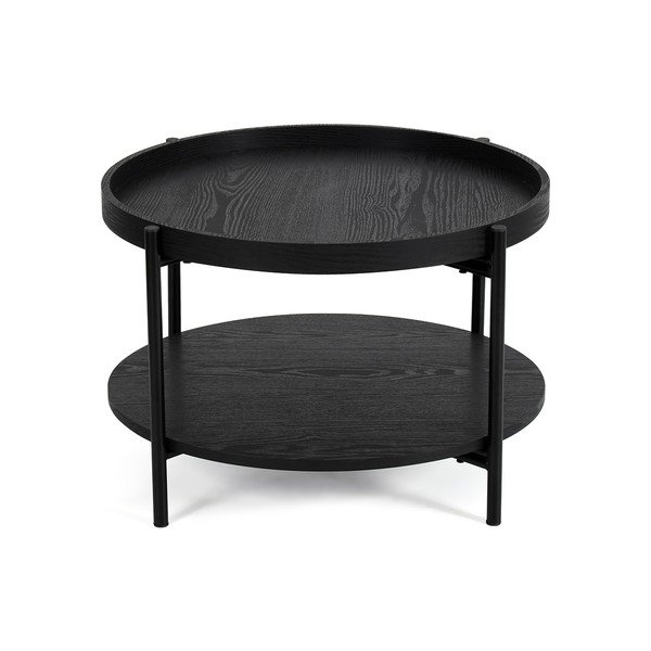 Must tammeimitatsiooniga ümmargune diivanilaud ø 64 cm Hagen - Bonami Essentials-image-2