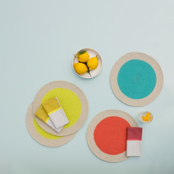 Kaltsuvaip 2 tk ø 38 cm Raspberry - Remember-image-2