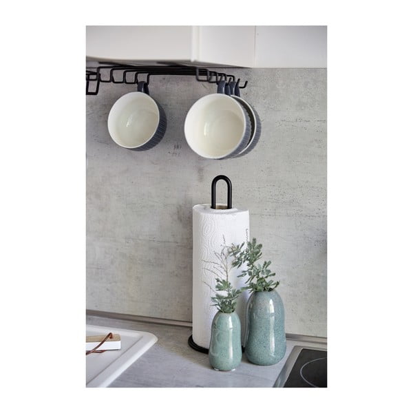 Must metall majapidamispaberi stend ø 12,5 cm – Wenko-image-3