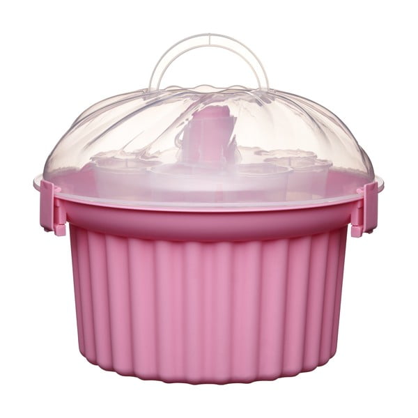 Třípatrová přenosná mísa na cupcaky Kitchen Craft Sweetly Does It-image-3