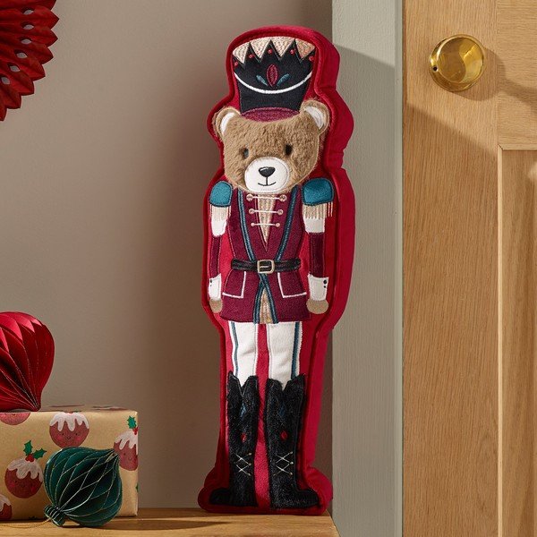 Dekoratiivne padi jõulumotiiviga 20x30 cm Christmas Nutcracker Bear - Catherine Lansfield-image-1