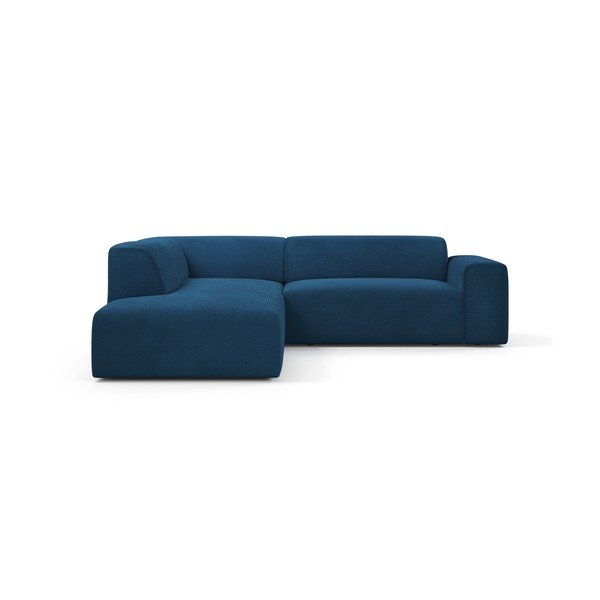 Türkiissinine corduroy nurgadiivan , 260 cm, vasakpoolne nurk Karen - Marie Claire Home