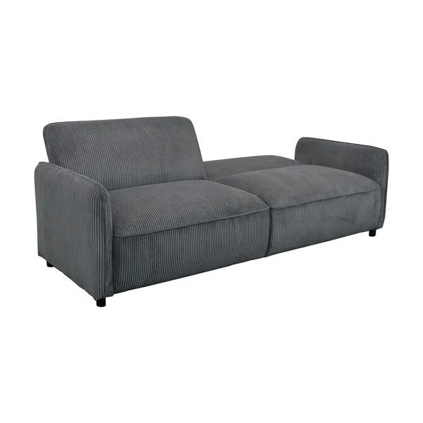 Antratsiitvärvi kordvelvetist lamav/kokkupandav diivan 209 cm Alicia - Støraa-image-4