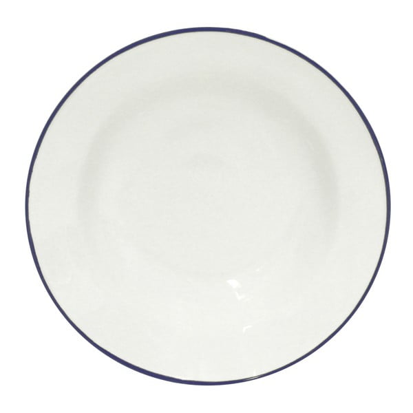 Bílý kameninový polévkový talíř Costa Nova Beja, ⌀ 21 cm