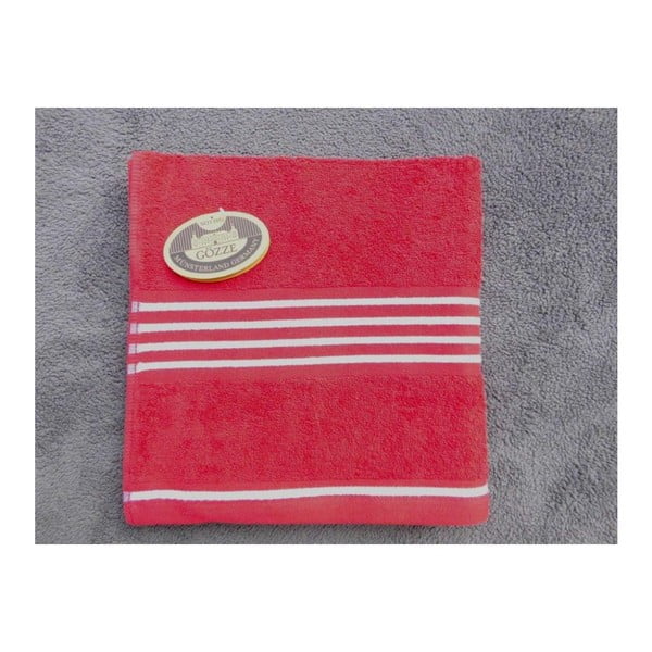 Ručník Rio Positive Red/White Stripes, 50x100 cm