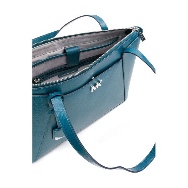 Modrozelená kožená kabelka Michael Kors Maddie-image-3