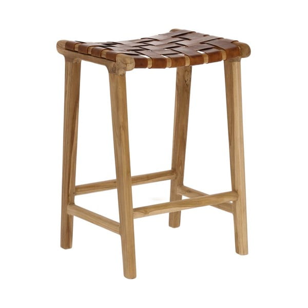 Nahast baaritool (istme kõrgus 67 cm) Calixta - Kave Home