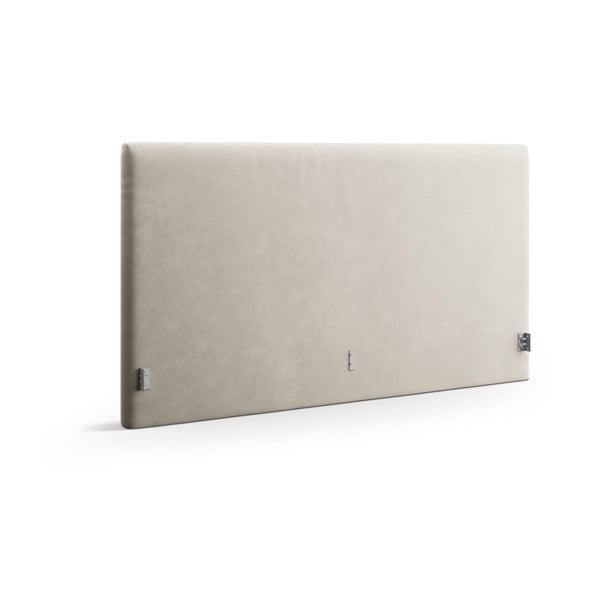 Beež polsterdatud voodi peats 190,5x100 cm Remo – Micadoni