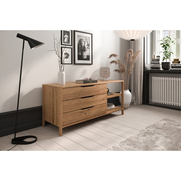 Tammepuidust madal kummut 140x64 cm Twig - The Beds-image-3