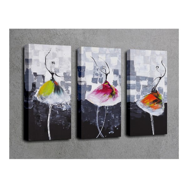 3-osaline maal lõuendil Tantsijad - Wallity-image-1