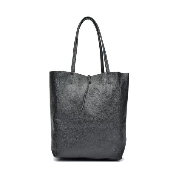Černá dámská kožená kabelka Sofia Cardoni Shopper-image-3