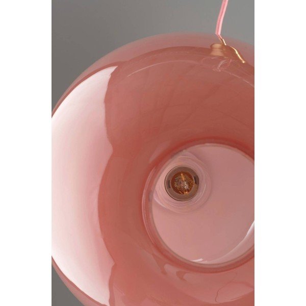Roosa/messingivärvi klaasist hämardatav rippvalgusti ø 35 cm Artut - Jotex-image-3