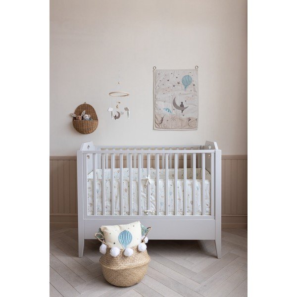 Elevandiluu värvi orgaanilisest puuvillast võrevoodi pehmendus 365 cm Dreamland - Cam Cam Copenhagen-image-2