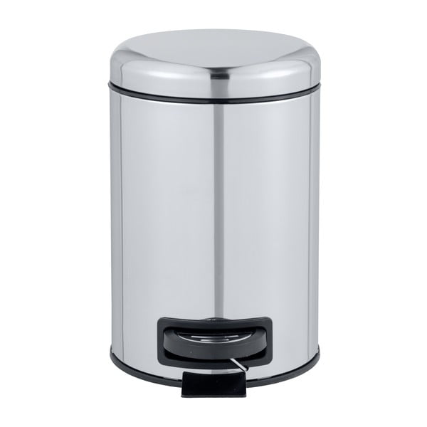Hõbedast läikiv pedaaliga prügikast, 3 l Leman - Wenko-image-2