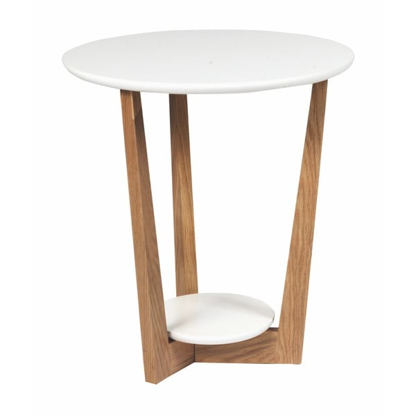 Konferenční stolek s podnožím z dubového dřeva Folke Arild, ⌀ 50 cm