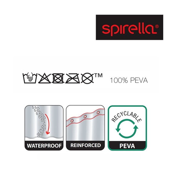 Dušikardin 180x200 cm Transparent - Spirella-image-1