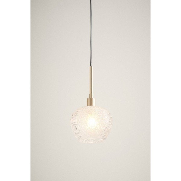 Kuldse värvi klaasist ripplamp, läbimõõduga 15 cm Frost - Jotex-image-2
