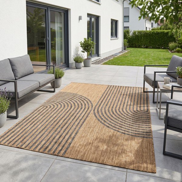 Must/pruun sise- ja õuevaip 200x290 cm Mira 1453 - Ayyildiz Carpets-image-1