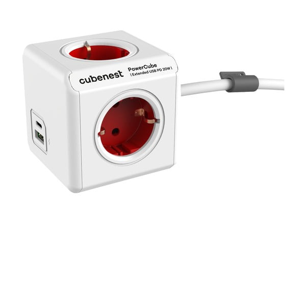 Pistikupesa PowerCube Extended USB Schuko - Cubenest