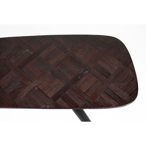 Must tiikpuidust konsoollaud 37x118 cm Webster - White Label-image-4