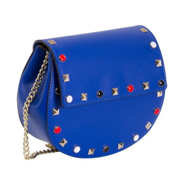 Modrá kabelka z pravé kůže Andrea Cardone Anjelica