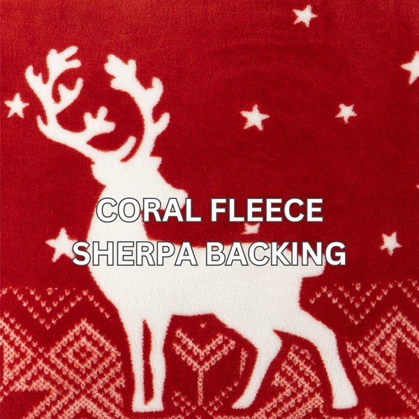 Punane jõulumotiiviga vaip 130x150 cm - Tiseco Home Studio-image-4