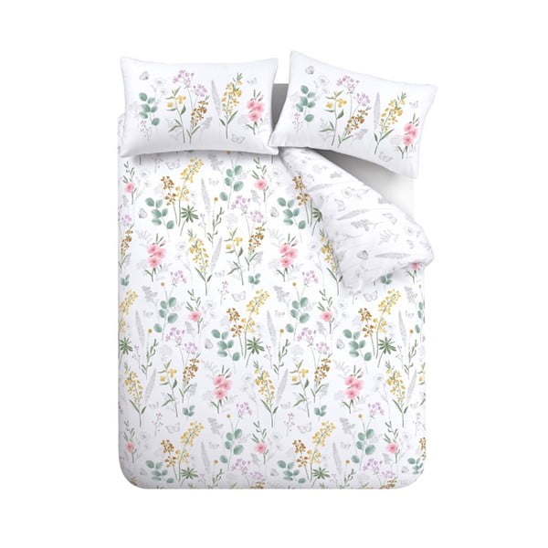 Valge voodipesu kaheinimesevoodile 200x200 cm Emilia - Catherine Lansfield-image-2