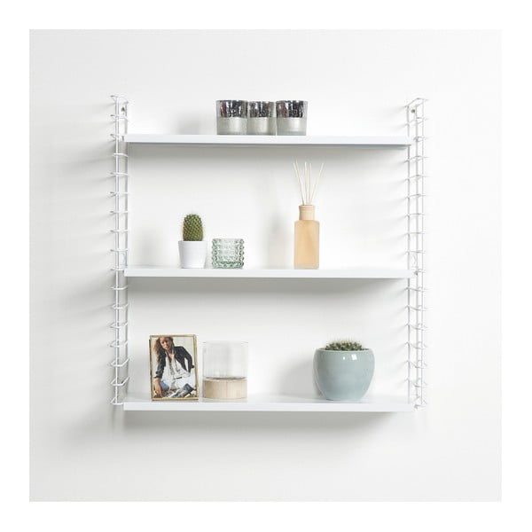 3-korruseline riiul valge riiuliga , laius 70 cm Libro - Metaltex-image-1