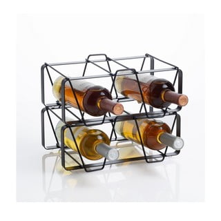 Must metallist veiniriiul, pudelite arv 2 30x12x12 cm Cin - Tomasucci